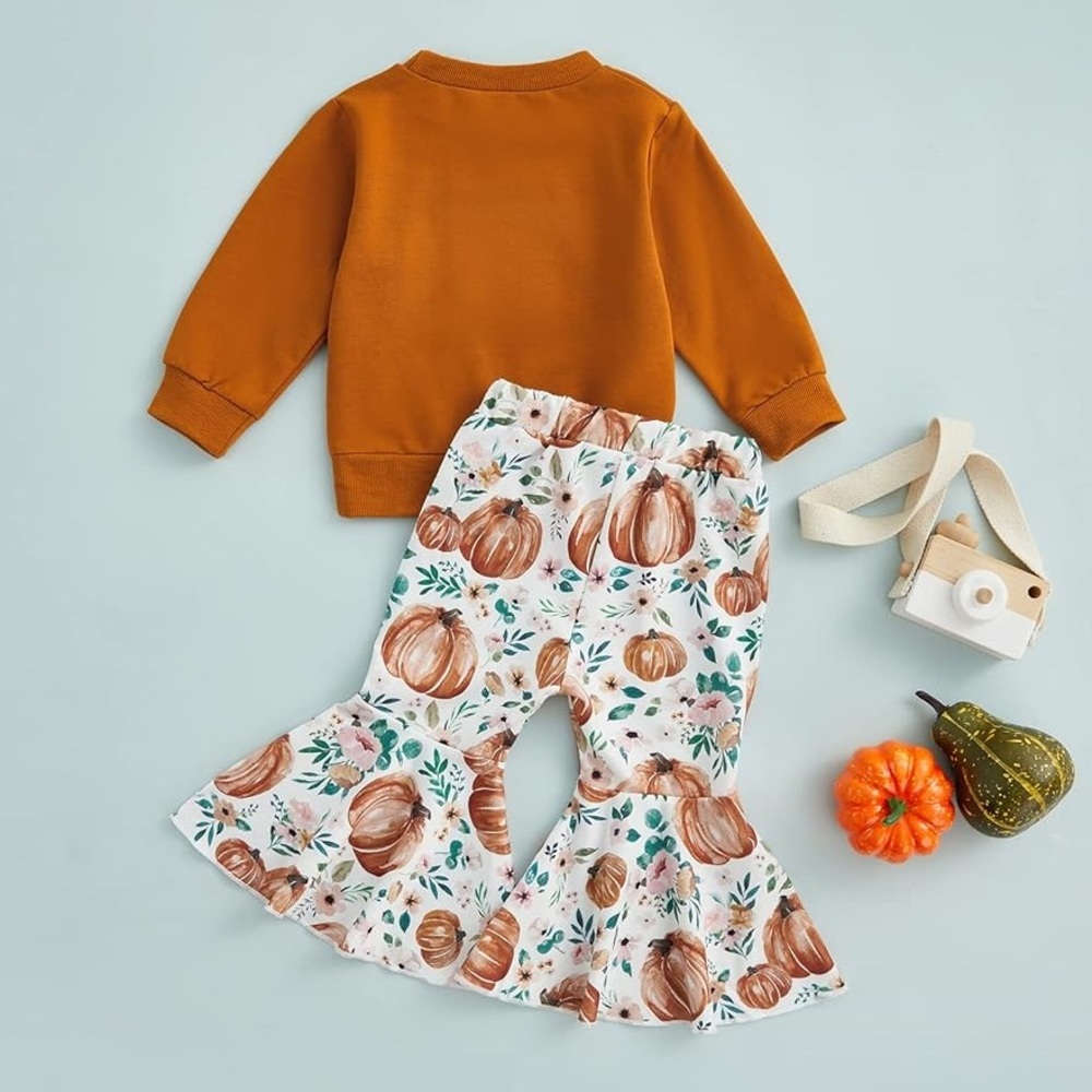 Pumpkin Flared Bohemian Toddler Pant